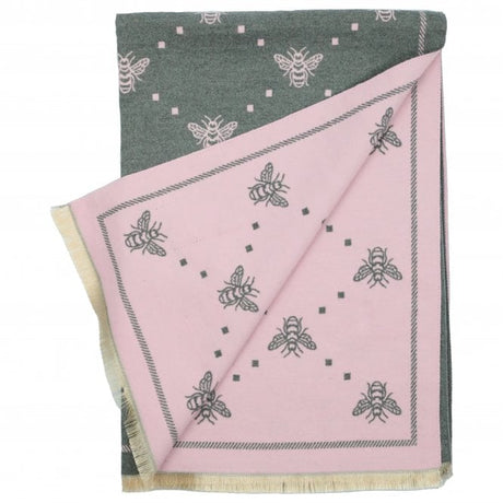 Heritage Warm Cashmere Pashmina Soft Feel Scarves - Bee with Dots - Just £13.99! Shop now at Warwickshire Clothing. 