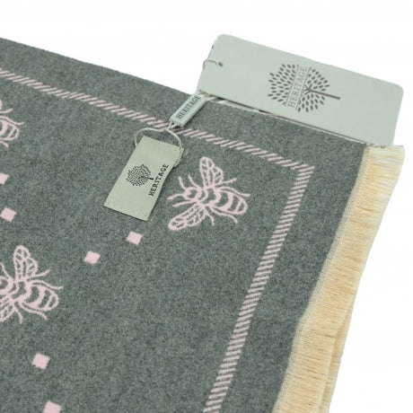 Heritage Warm Cashmere Pashmina Soft Feel Scarves - Bee with Dots - Just £13.99! Shop now at Warwickshire Clothing. 