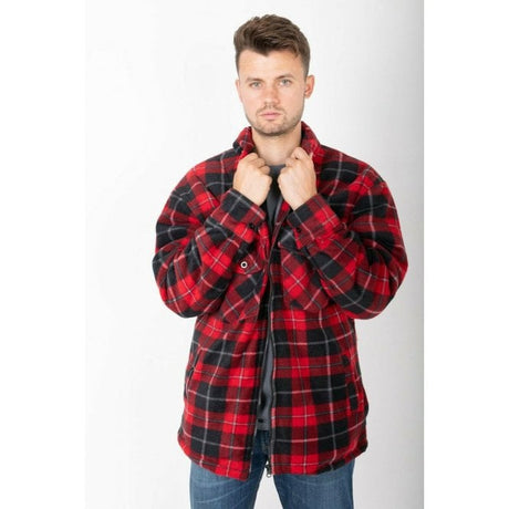 Hazy Blue Mens Baxter Sherpa Lumberjack Fleece Shirt - Just £22.99! Shop now at Warwickshire Clothing. 