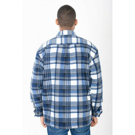 Hazy Blue Mens Baxter Sherpa Lumberjack Fleece Shirt - Just £22.99! Shop now at Warwickshire Clothing. 