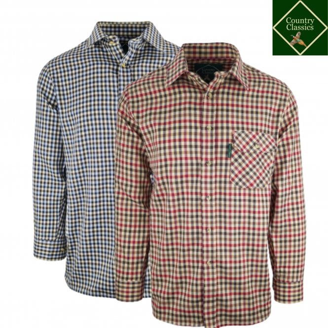 Country Classics Mens Long Sleeve Check Country Shirt - Highclere ...