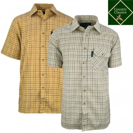 Country Classic Mens Short Sleeved Check Balmoral - Premium clothing from Country Classics - Just $16.99! Shop now at Warwickshire Clothing