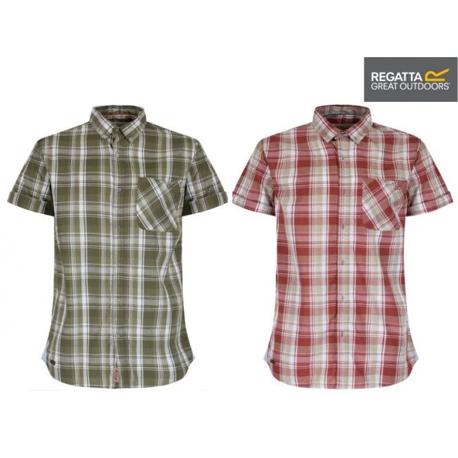 Regatta Efan Mens Short Sleeved Shirt RMS091 - Premium clothing from Regatta - Just $9.99! Shop now at Warwickshire Clothing