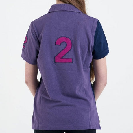 Hazy Blue Womens Short Sleeve Polo Shirt - Chole II - Just £14.99! Shop now at Warwickshire Clothing. 