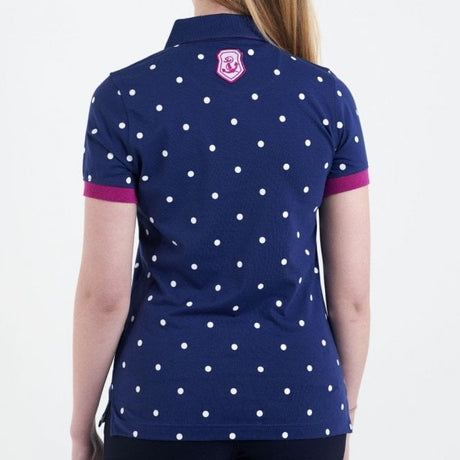 Hazy Blue Womens Short Sleeve Polo Shirt - Lilly - Just £14.99! Shop now at Warwickshire Clothing. 