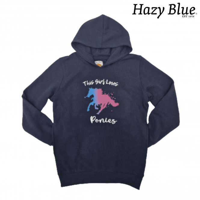 Hazy Blue Emma Kids Pullover Pony Hoodie - Premium clothing from Hazy Blue - Just $14.99! Shop now at Warwickshire Clothing