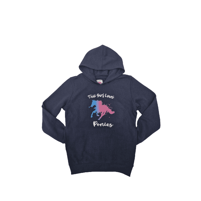 Hazy Blue Kids Pullover Pony Hoodie - Pony - Emma - Premium clothing from Hazy Blue - Just $14.99! Shop now at Warwickshire Clothing