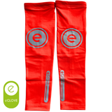 eGLOVE Hi-Vis Armsleeves – Orange | Reflective Running Arm Warmers