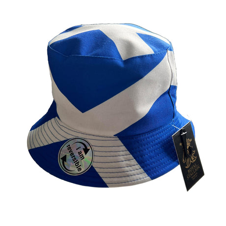 Scottish Adults Bucket Hat | Scottish Flag Reversible - Just $6.99! Shop now at Warwickshire Clothing. Free Dellivery.