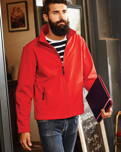 Regatta Mens Classic 3 Layer Printable Softshell Zip Up Jacket - Just £18.99! Shop now at Warwickshire Clothing. 