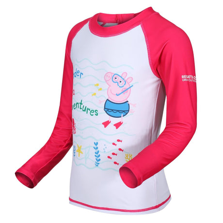 Regatta Peppa Pig Kids Long Sleeve Swimming Swimsuit Rash Suit - Just £9.99! Shop now at Warwickshire Clothing. 