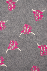 House of Tweed Reversible Highland Cow Print Scarf