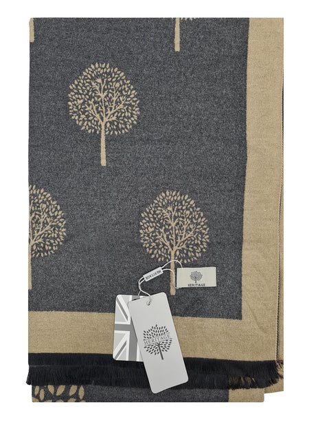 Heritage Pashmina Tree Of Life Womens Scarf - Just £14.99! Shop now at Warwickshire Clothing. 