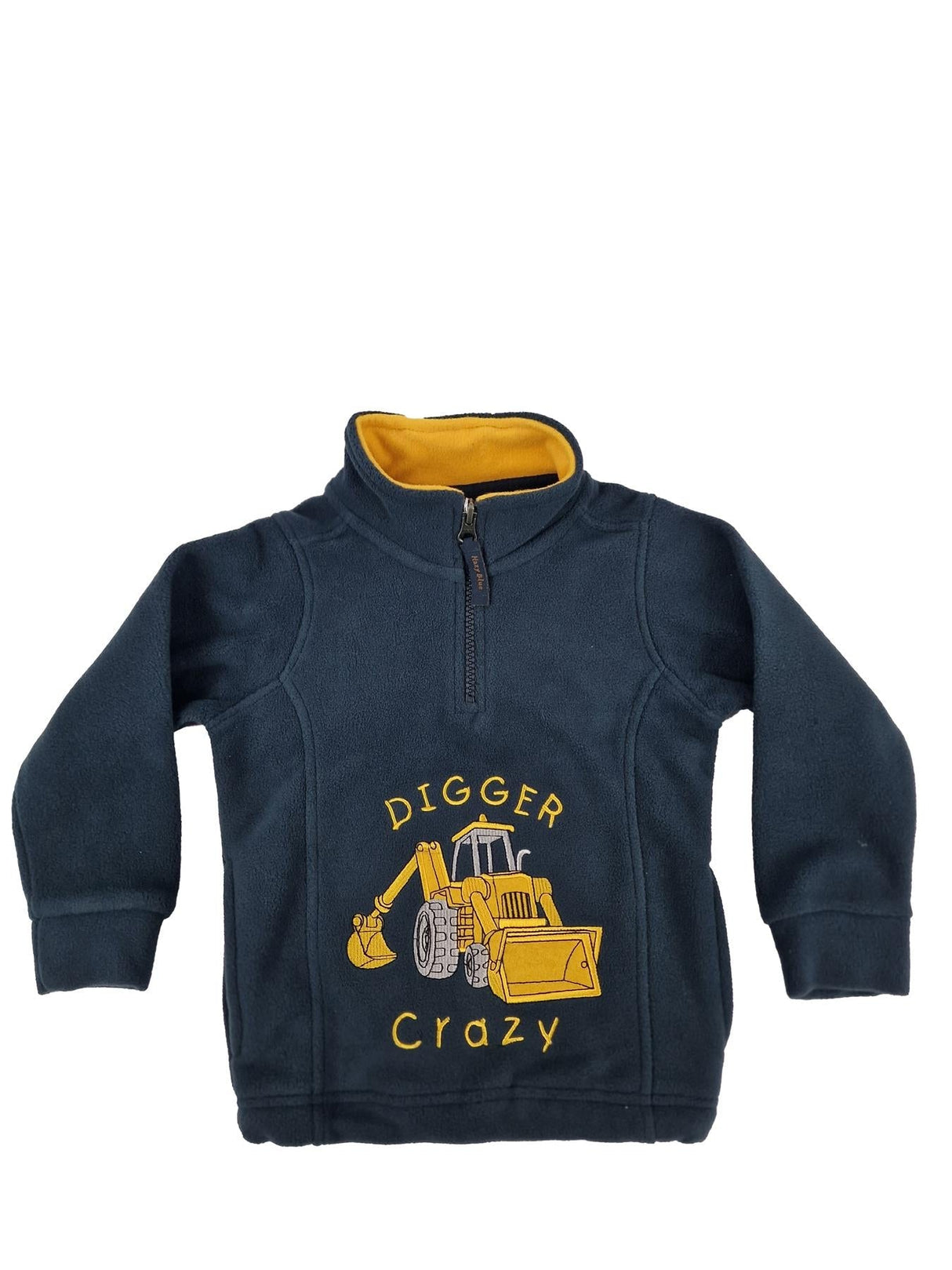 Hazy Blue Kids Half Zip Fleece Children Nursery Farming Motif - Premium clothing from Hazy Blue - Just $18.99! Shop now at Warwickshire Clothing