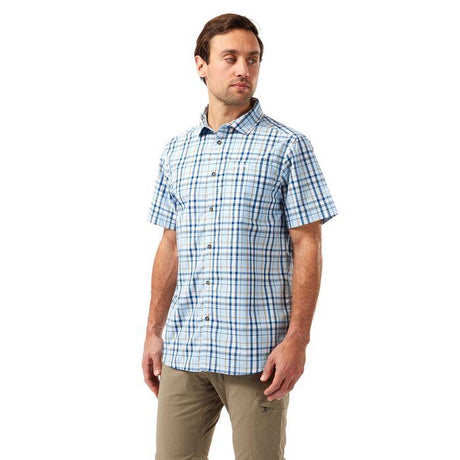 Craghoppers Mens Vernon Summer Check Short Sleeve Shirt - Just £18.99! Shop now at Warwickshire Clothing. 