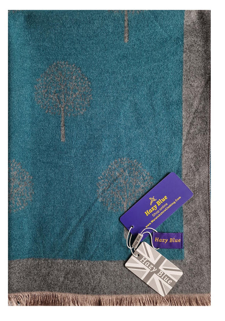 Hazy Blue Tree Of Life Scarfs - Just £13.99! Shop now at Warwickshire Clothing. 