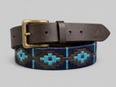 Hazy Blue Brown Leather Polo Belts: Equestrian Style & Everyday Elegance - Jordon