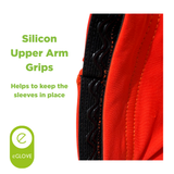 eGLOVE Hi-Vis Armsleeves – Orange | Reflective Running Arm Warmers