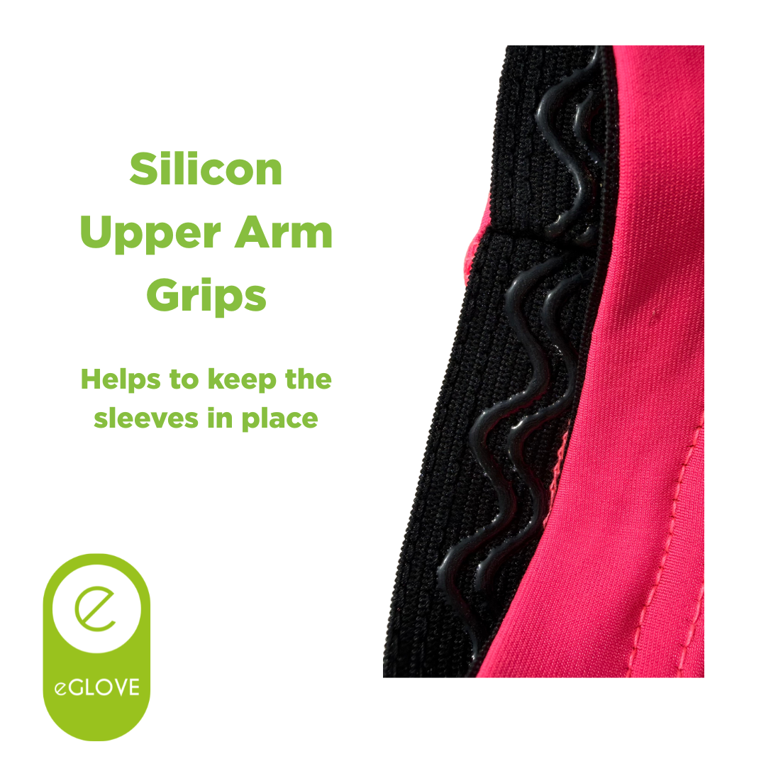 eGLOVE Hi-Vis Armsleeves – Fluoro Pink | Reflective Running Arm Warmers