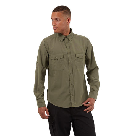 Craghoppers Mens New Kiwi Long Sleeved Shirt Walking Nosi Defence Travel - Just £29.99! Shop now at Warwickshire Clothing. 