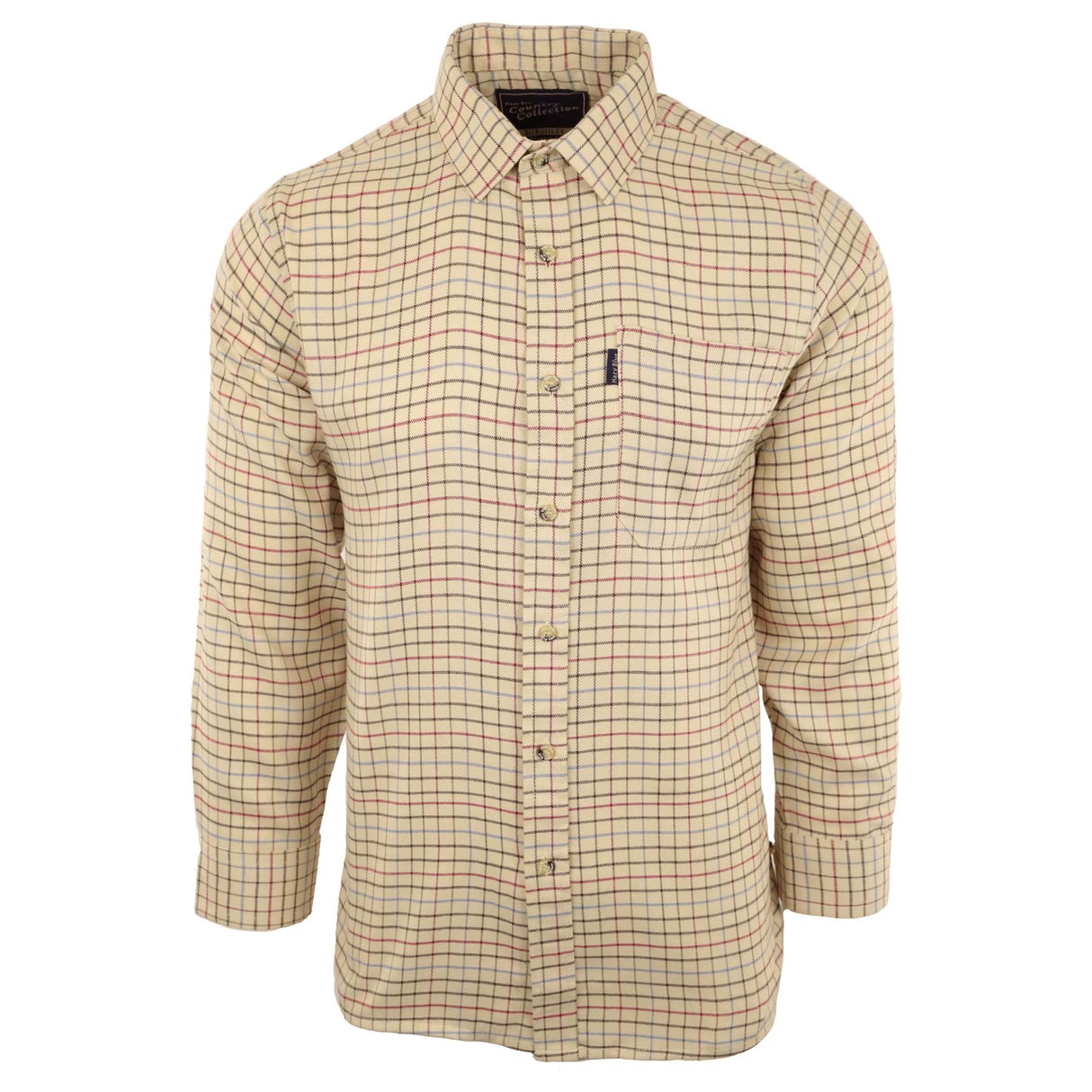 Hazy Blue Mens Long Sleeve Micro Fleece Lined Button Country Check Warm Shirts - Premium clothing from Hazy Blue - Just $24.99! Shop now at Warwickshire Clothing