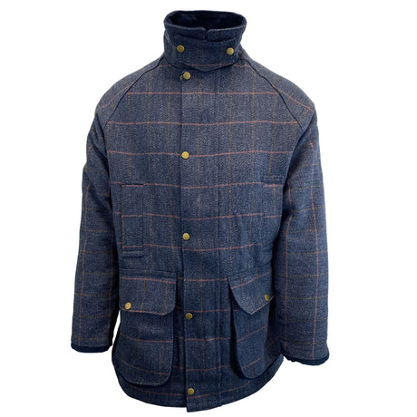 Hazy Blue Mens Derby Tweed Waterproof Jacket - Just £89.99! Shop now at Warwickshire Clothing. 