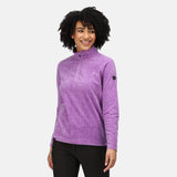 Regatta Womens Pimlo Half Zip Velour Fleece Sweater Pullover Jumper