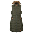 Trespass Audrey Long Gilet Sleeveless Quilted Hooded Limited Edition Bodywarmer - Just £49.99! Shop now at Warwickshire Clothing. 