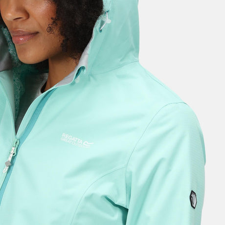 Regatta Womens Hamara III Lightweight Hooded Waterproof Jacket - Just £29.99! Shop now at Warwickshire Clothing. 