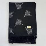 House of Tweed Highland Cattle Scarf - Just $14.99! Shop now at Warwickshire Clothing. Free Dellivery.