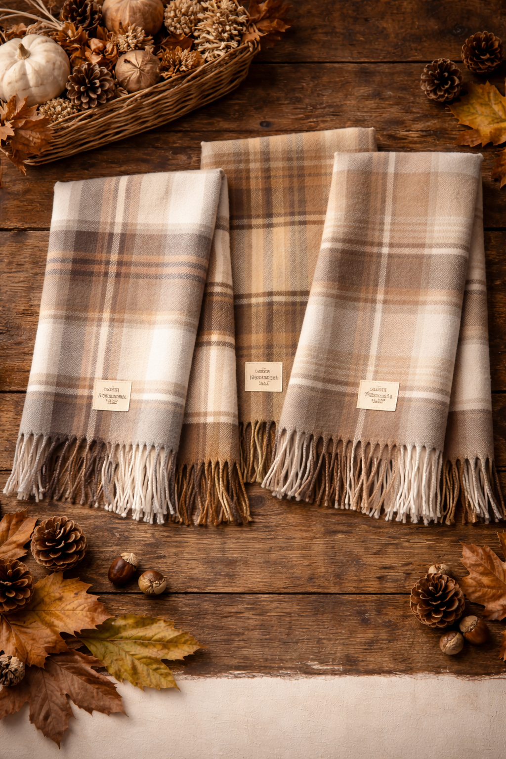 House Of Tweed Womens Soft Check Tartan Scarf