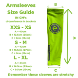 eGLOVE Hi-Vis Armsleeves – Fluoro Yellow | Reflective Running Arm Warmers