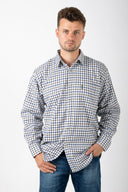Hazy Blue Mens Long Sleeve Country Check Shirt - Fleece Lined - Just £24.99! Shop now at Warwickshire Clothing. 
