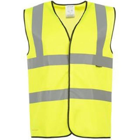 Yellow Hi Visibility Work Safety Reflective Vests - Premium clothing from Supertouch - Just $3.99! Shop now at Warwickshire Clothing