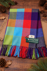 House Of Tweed Womens Soft Check Tartan Scarf