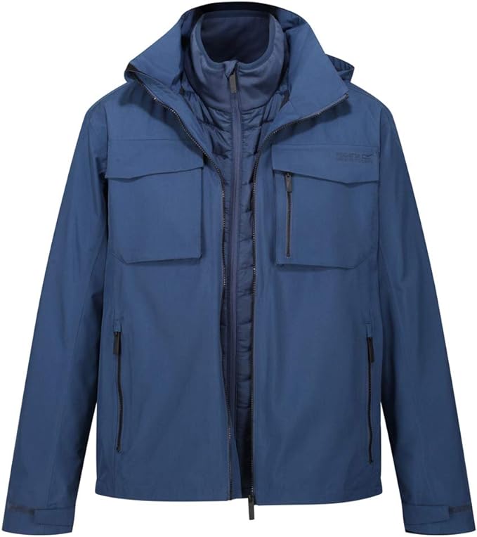 Regatta Mens Shrigley 3 In 1 Waterproof Insulated Hooded Walking Jacket - Premium clothing from Regatta - Just $59.99! Shop now at Warwickshire Clothing