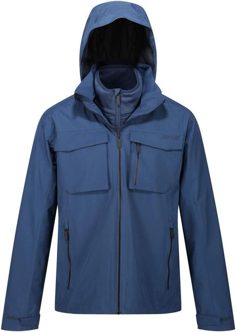 Regatta Mens Shrigley 3 In 1 Waterproof Insulated Hooded Walking Jacket - Just £59.99! Shop now at Warwickshire Clothing. 