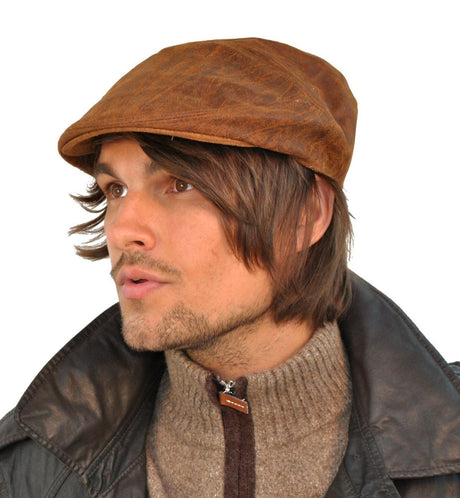 Eureka Stockade Leather Flat Cap Peaky Blinders - Just £27.99! Shop now at Warwickshire Clothing. 