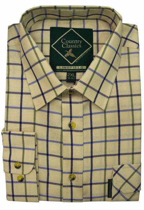 Country Classics Mens Long Sleeve Check Country Shirt - Lingfield - Premium clothing from Country Classics - Just $18.99! Shop now at Warwickshire Clothing