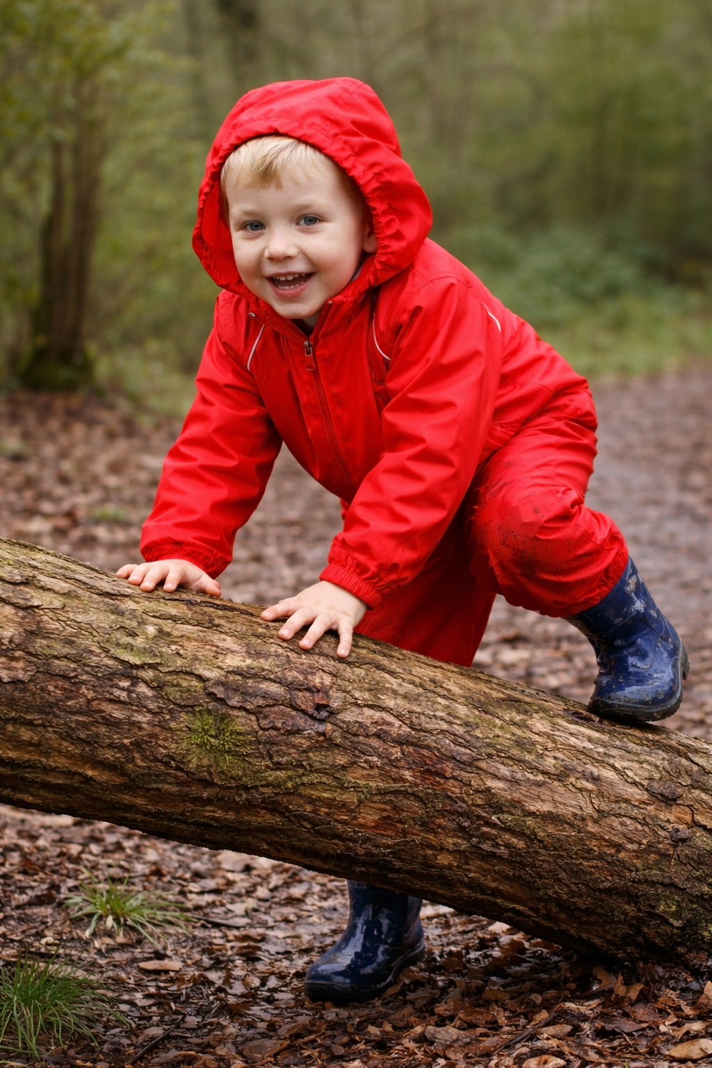 Fort Splashaway Coverall Kids Waterproof Suit Red