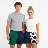 Hazy Blue Nelson Unisex Colour Block Shorts