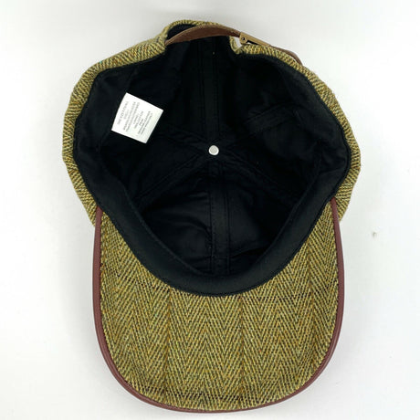 Hazy Blue Mens Leather Peak Tweed Cap One Size - Just £16.99! Shop now at Warwickshire Clothing. 