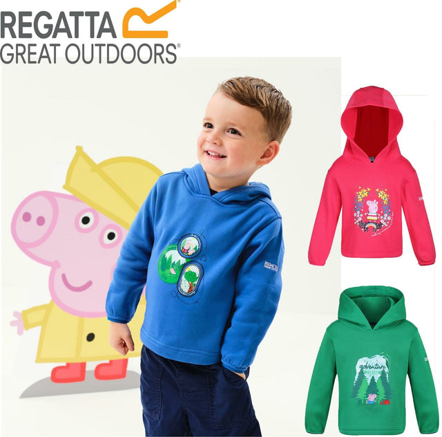 Regatta Peppa Pig Adventure Childrens Ready Hoodie - Premium clothing from Regatta - Just $14.99! Shop now at Warwickshire Clothing