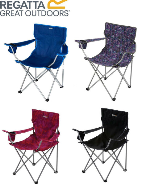 Regatta Isla Folding Camping Chair Lightweight Packable and Portable - Premium clothing from Regatta - Just $16.99! Shop now at Warwickshire Clothing