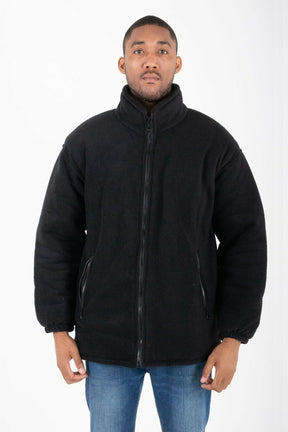 Hazy Blue Unisex Warm Quilted Padded Anti Pill Fleece Jacket - Just £29.99! Shop now at Warwickshire Clothing. 