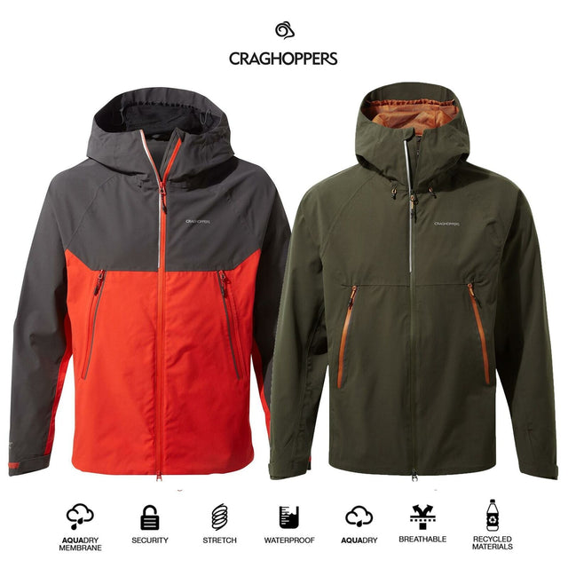 Craghoppers Mens Trelawny II Waterproof Breathable Stretch Hooded Hooded Coat - Premium clothing from Craghoppers - Just $54.99! Shop now at Warwickshire Clothing