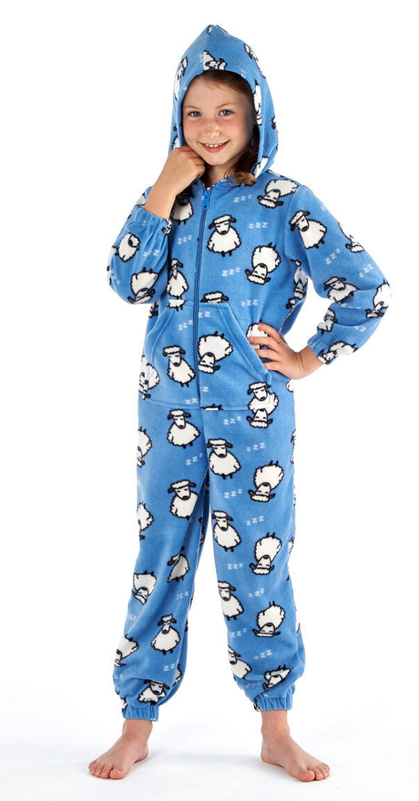 Childrens Onezee Dog Cow In One Pyjamas Full Suite Animal Sleepwear Girls Boys - Just £12.99! Shop now at Warwickshire Clothing. 