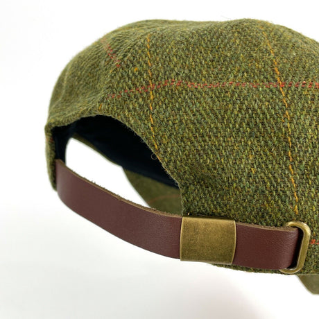 Hazy Blue Mens Leather Peak Tweed Cap One Size - Just £16.99! Shop now at Warwickshire Clothing. 