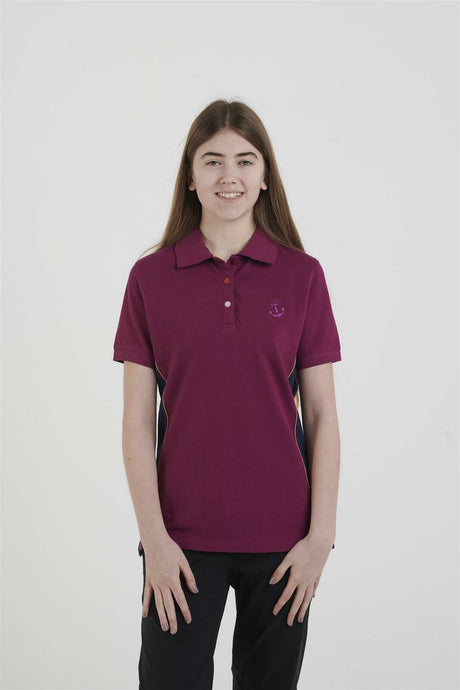 Hazy Blue Womens Short Sleeve Polo Shirt - Mia II - Just £14.99! Shop now at Warwickshire Clothing. 