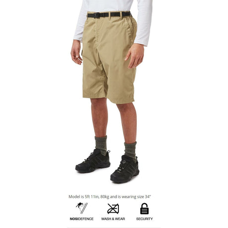 Craghoppers Mens Kiwi Pro Long Shorts With Zipped Pockets - Just £26.99! Shop now at Warwickshire Clothing. 